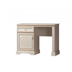 Стол туалетный Парма бежевый Кремовый белый 112см