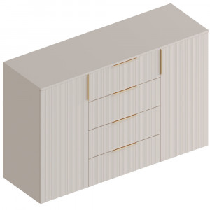 Комод 4-ящиками Тефия бежевый 50х40х44