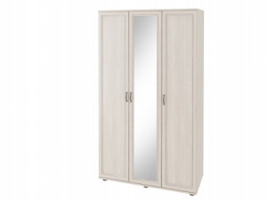 Шкаф распашной 3-х створчатый Классик Анкор светлый/зеркало 120х55х213