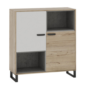 Книжный шкаф Либерти Блэк ШК Бежевый 110х110х40