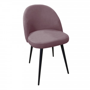 Стул мягкий Оникс конус черный/велюр коричневый 50х54х81