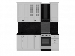 Кухня Бьянка  Белый софт 220х60х24