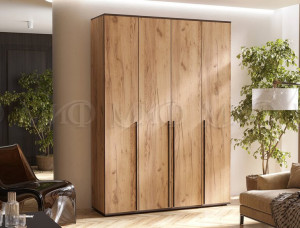 Шкаф распашной 4-х створчатый Норд Дуб крафт  160х51х266