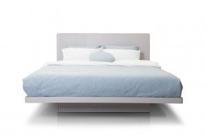 кровать парящая МДФ, светло-серый, 160х200