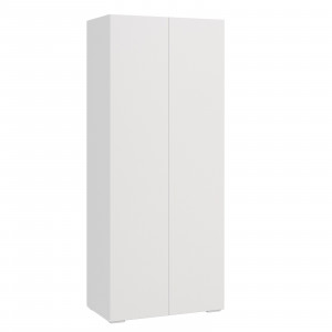 Шкаф распашной 2-х створчатый Лира белый 100х55х241