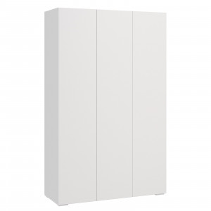 Шкаф распашной 3-хствочатый белый 150х57х241
