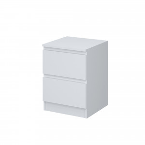 Тумба прикроватная МЕЛАНИ 2 ящика Белый 40х40х55