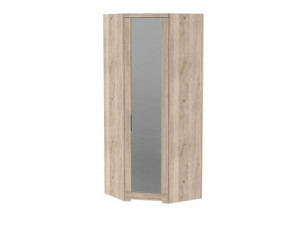 ШКАФ угловой с зеркальной дверью  Юта  ДУБ МАРИЯ 90х90х230