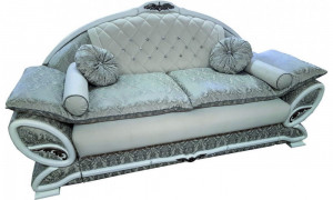 Диван прямой раскладной Персия серый 220см