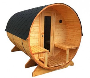 Баня-Бочка сосна светло коричневая 190х300