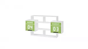 Полка навесная детская СПОРТ зеленый 76х141х32