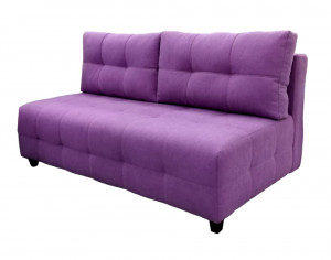 Диван прямой раскладной  без подлокотников Бали-4  розовый 225см