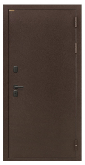 Дверь входная Термо Серебро Лофт  коричневая 86х205
