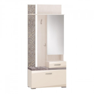 Прихожая с зеркалом (лев/прав) Фреска 48.08.1 с крючками кена 90х40х210