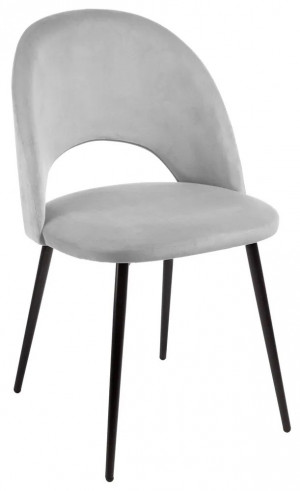 Стул мягкий серый велюр Лапа 49х52