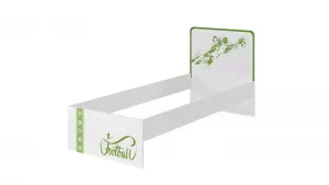 Кровать  односпальная детская СПОРТ Зеленый 80х200