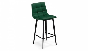 Полубарный стул Чилли К Тёмно-зелёный 33/чёрный