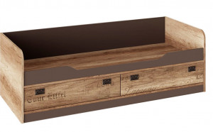 Кровать детская  с ящиками Пилигрим Дуб Каньон светлый 84х66х204