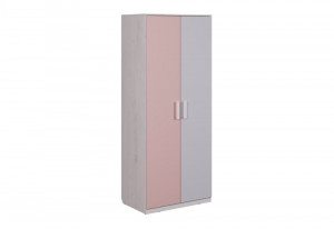 Шкаф 2-х дверный  прямой Румика-Пинк (rumika pink)