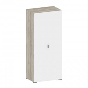 Шкаф 2-х створчатый распашной  Анима Дуб серый белый 92х58х215