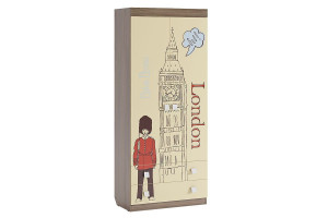 Челси Шкаф комбинированный (с ящ. 2-створчатый)