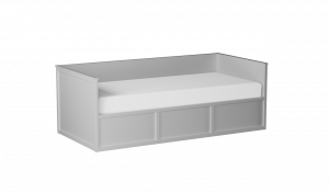 Кровать односпальная 90Х200 с подъемным механизмом Фрея белый