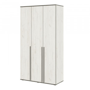 Шкаф распашной 3-х створчатый Норд дуб крафт белый 120х51х223