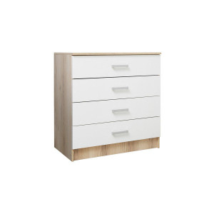 Комод  4 ящика Софи  Сонома\Белый 80х45х84