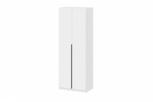 Шкаф распашной 2-хстворчатый ШК-5 белый текстурный с доводчиками 80х50х221