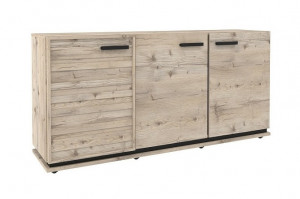 Тумба универсальная закрытая Nature Гаскон пайн Черный 171см