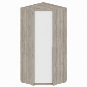 Шкаф угловой распашной Анима ШК 3219 дуб серый/белый 101х101х233 см