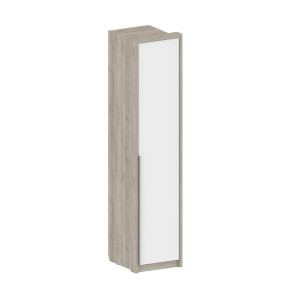 Пенал распашной  Анима ШК 3223 дуб серый/белый 52х59х233 см