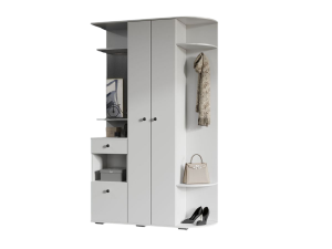 Прихожая Виза белая 120х35х203