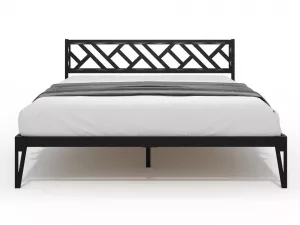 Кровать из металла Айрис черная 160х200