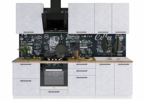 Модульная кухня Нувель белая 260см