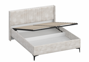 Кровать двуспальная Лежер с подъемном механизмом КРП  312-М-14 серый 140х200