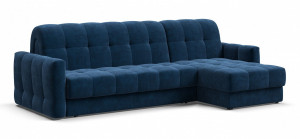 Диван угловой Босс слип велюр Монолит синий 274х170