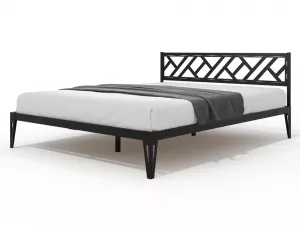 Кровать из металла Айрис черная 140х200
