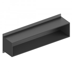 Полка настенная №1 Вита серый ЛОФТ 130х30х40