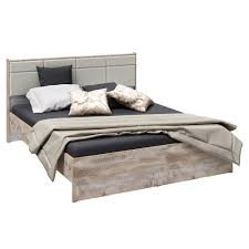 Кровать двуспальная Соната дуб юкон/белый 140х200