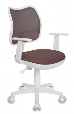 Компьютерное кресло детское Бюрократ CH-W797 коричневый сиденье коричневый TW-14C сетка/ткань крестовина пластик пластик белый