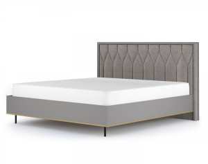 Кровать двуспальная с ПМ и ящиком Капри-2 мокко 180х200