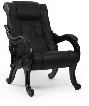 Кресло для отдыха Модель 71 черный микровелюр 70х95х107