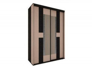 Шкаф купе распашной 2-х створчатый Конго венге\Молочный дуб 158х64х230