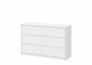 Комод 3 ящика Айден КМ06 белый 120х40х77