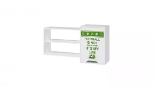 Полка навесная детская СПОРТ зеленая 59х110х32