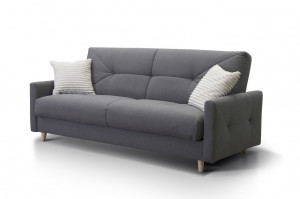 Диван прямой раскладной Стэнли серый 194 см