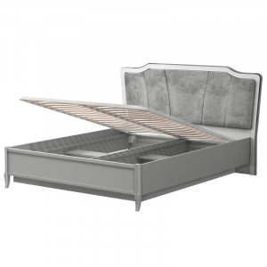 Кровать 180х200 см Орлеан с подъемным механизмом стальной серый