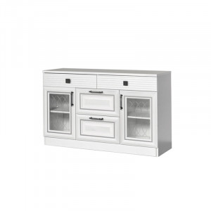 Тумба ТВ Орлеан ясень белый 130см