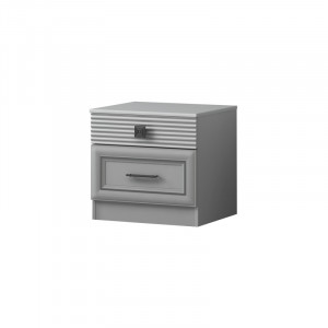 Тумба прикроватная Орлеан серый стальной